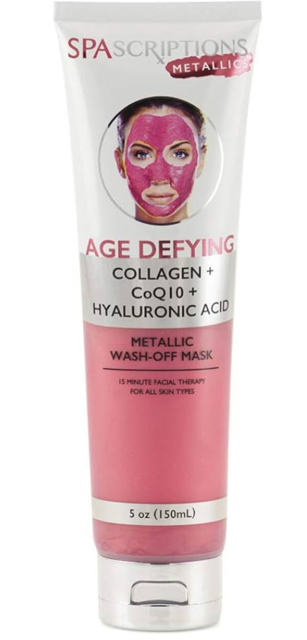 SpaScriptions Age Defying Metallic Wash-Off Mask - 5oz, Red