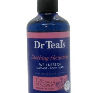 Dr. Teal's Soothing Harmony Wellness Oil-Rose, Patchouli, Cardamon 12.5 oz.