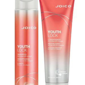 Joico YouthLock Shampoo 10 fl.oz & Conditioner 8.5 fl.oz Formulated With Collagen